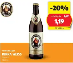 ALDI Franziskaner birra weiss offerta