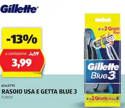 ALDI Gillette rasoio usa e getta blue 3 offerta