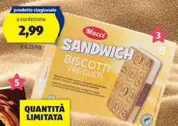 ALDI Mucci biscotti tre gusti offerta