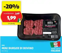 ALDI BBQ Mini burger di bovino offerta