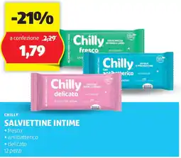 ALDI Chilly salviettine intime offerta