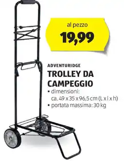 ALDI Adventuridge trolley da campeggio offerta