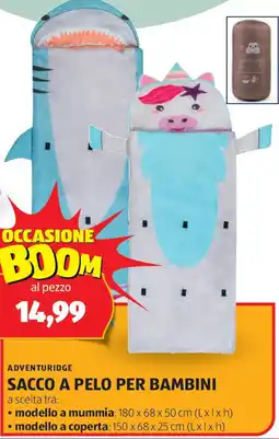 ALDI Adventuridge sacco a pelo per bambini offerta