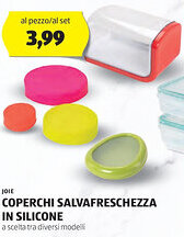 ALDI Joie coperchi salvafreschezza in silicone offerta