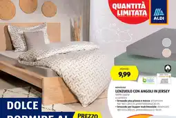 ALDI Novitesse lenzuolo con angoli in jersey offerta