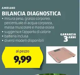 ALDI Ambiano bilancia diagnostica offerta