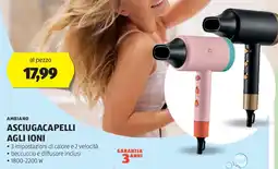 ALDI AMBIANO ASCIUGACAPELLI AGLI IONI offerta