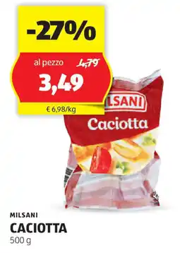 ALDI Milsani caciotta offerta