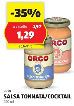 ALDI Orco salsa tonnata/cocktail offerta