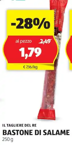 ALDI Il tagliere del re bastone di salame offerta