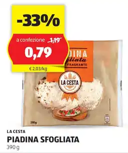 ALDI La cesta piadina sfogliata offerta