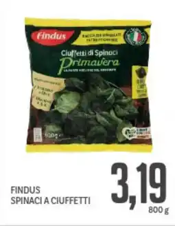 Supermercati Piccolo Findus spinaci a ciuffetti offerta