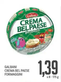 Supermercati Piccolo Galbani crema bel paese formaggini offerta