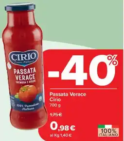 Carrefour Express Passata Verace Cirio offerta