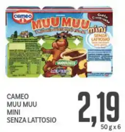 Supermercati Piccolo Cameo muu muu mini senza lattosio offerta