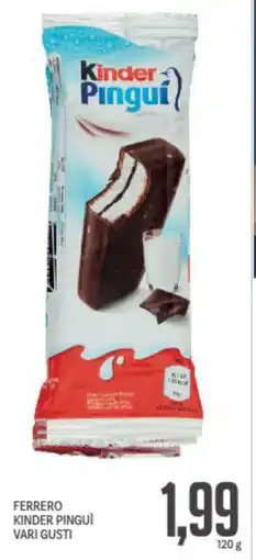 Supermercati Piccolo Ferrero kinder pingui vari gusti offerta