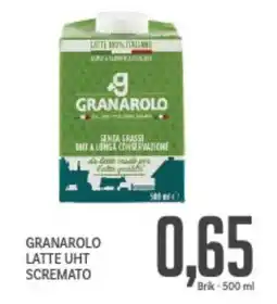 Supermercati Piccolo Granarolo latte uht scremato offerta
