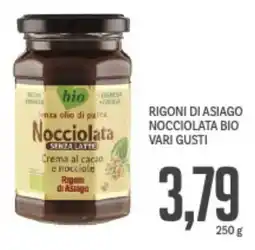 Supermercati Piccolo Rigoni di asiago nocciolata bio vari gusti offerta