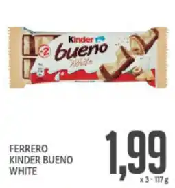 Supermercati Piccolo Ferrero kinder bueno white offerta