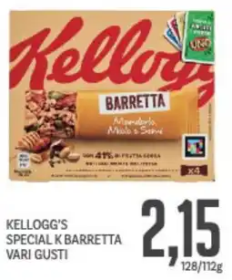 Supermercati Piccolo Kellogg's special k barretta vari gusti offerta