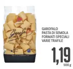 Supermercati Piccolo Garofalo pasta di semola formati speciali varie trafile offerta