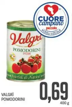 Supermercati Piccolo Valgrì pomodorini offerta