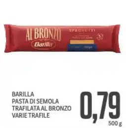 Supermercati Piccolo Barilla pasta di semola trafilata al bronzo varie trafile offerta