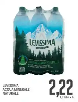 Supermercati Piccolo Levissima acqua minerale naturale offerta