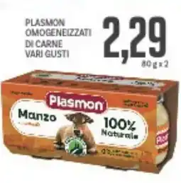 Supermercati Piccolo Plasmon omogeneizzati di carne vari gusti offerta