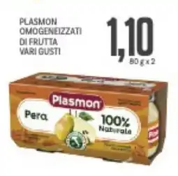 Supermercati Piccolo Plasmon omogeneizzati di frutta vari gusti offerta