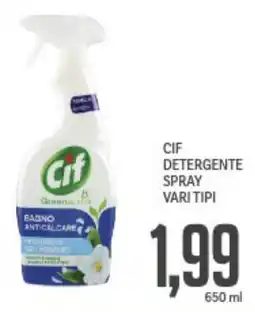 Supermercati Piccolo Cif detergente spray vari tipi offerta