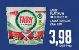Supermercati Piccolo FAIRY PLATINUM DETERGENTE LAVASTOVIGLIE VARI TIPI offerta