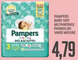 Supermercati Piccolo Pampers baby-dry mutandino/ pannolini varie misure offerta