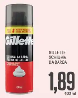 Supermercati Piccolo Gillette schiuma da barba offerta