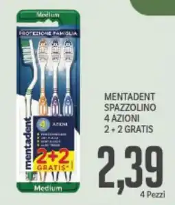 Supermercati Piccolo Mentadent spazzolino 4 azioni offerta