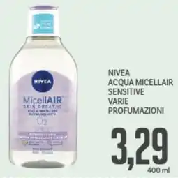 Supermercati Piccolo Nivea acqua micellair sensitive varie profumazioni offerta