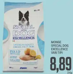 Supermercati Piccolo Monge special dog excellence vari tipi offerta