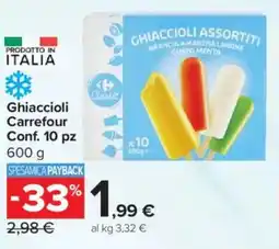 Carrefour Express Ghiaccioli Carrefour offerta