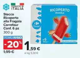 Carrefour Express Stecco Ricoperto alla Fragola Carrefour offerta