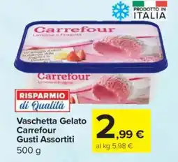 Carrefour Express Vaschetta Gelato Carrefour Gusti Assortiti offerta