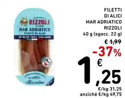 Spazio Conad Filetti di alici mar adriatico rizzoli offerta