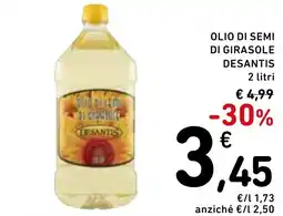 Spazio Conad Olio di semi di girasole desantis offerta