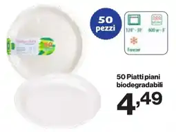 In'S Mercato 50 Piatti piani biodegradabili offerta