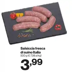 In'S Mercato Salsiccia fresca di suino Italia offerta