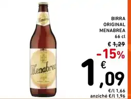 Spazio Conad Birra original menabrea offerta