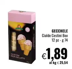 Famila GECCHELE Cialde Cestini Box offerta