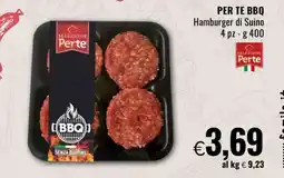 Famila PER TE BBQ hamburger di suino offerta