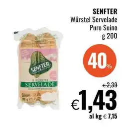 Famila SENFTER Würstel Servelade Puro Suino offerta