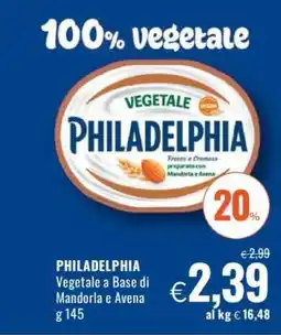 Famila PHILADELPHIA Vegetale a Base di Mandorla e Avena offerta