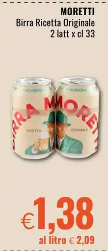 Famila MORETTI Birra Ricetta Originale offerta